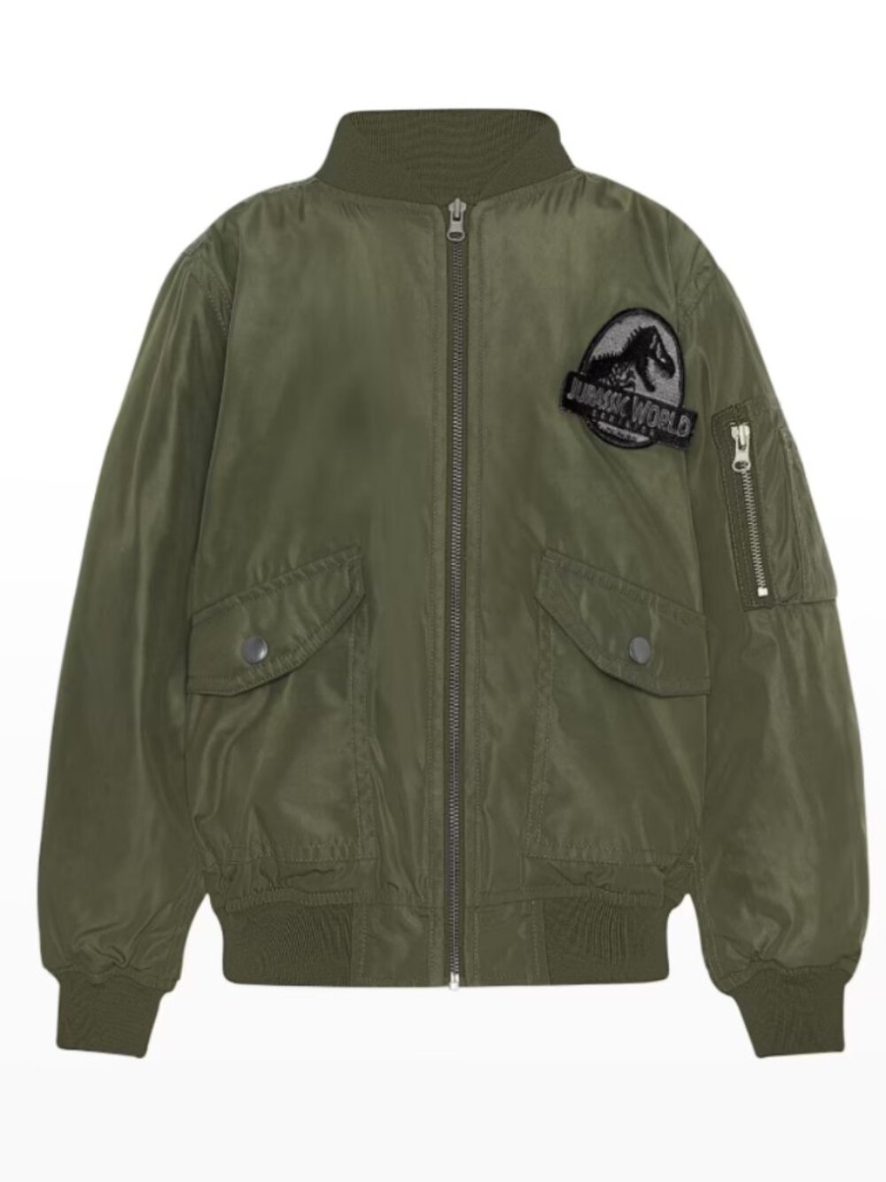 Molo x Jurassic World Boy's Heath Jurassic World Bomber Jacket, NWT Size: 10